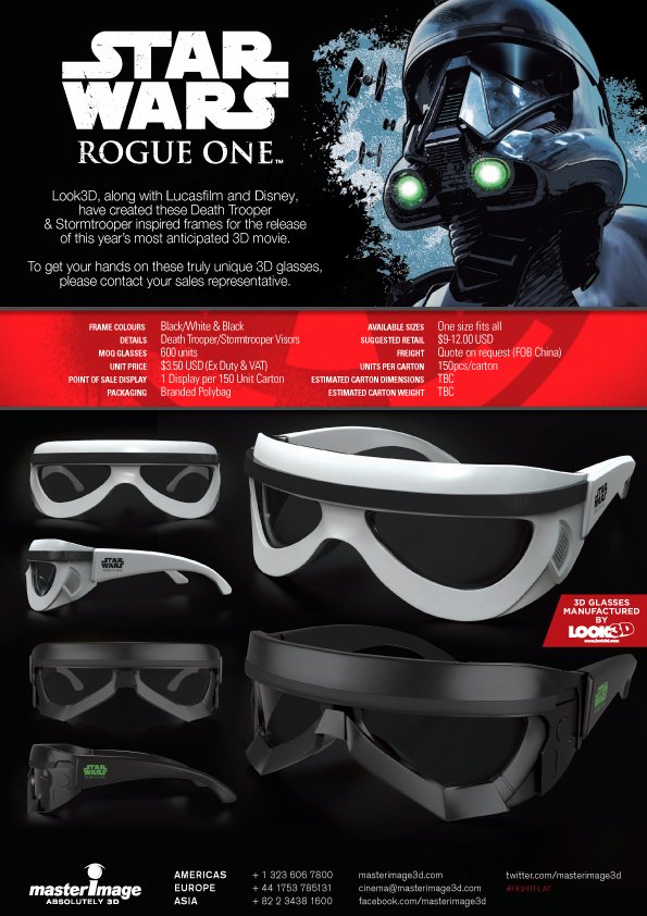 Rogue One 3D Glasses