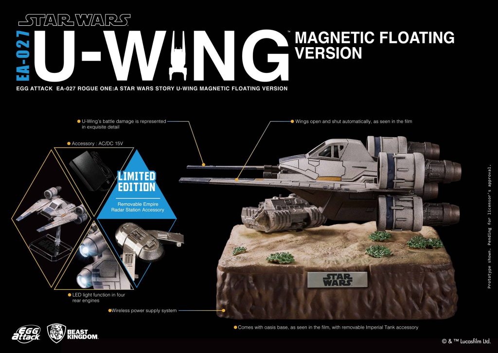 EA-027 Rogue One: A Star Wars Story U-Wing Magnetic Floating Ver.