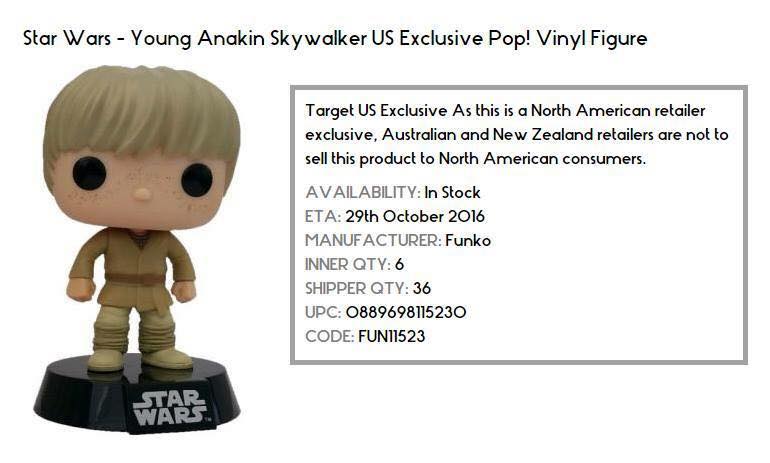 Target Exclusive Anakin Skywalker POP