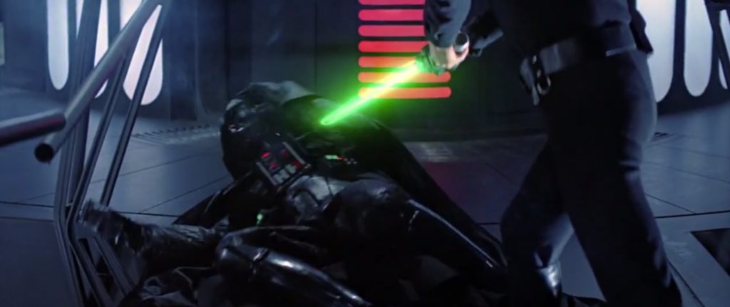 Darth Vader loses hand (Return of the Jedi)
