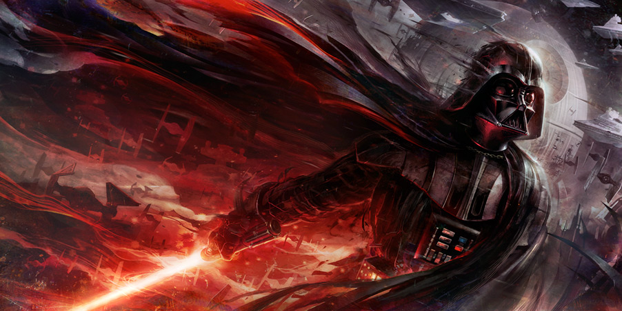 Star Wars Conquering Shadow by Raymond Swanland Paper Giclee Art Print