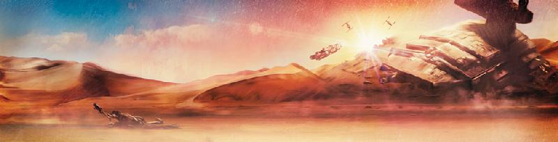 Star Wars Dogfight at Sunset by Rich Davies