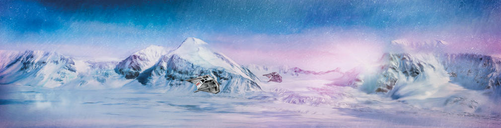 Star Wars Daybreak on Hoth by Rich Davies Lithograph Art Print