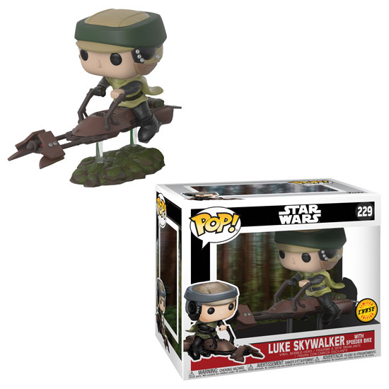 Star Wars Leia on Speeder Bike Deluxe Pop! Vinyl Bobble Head Chase