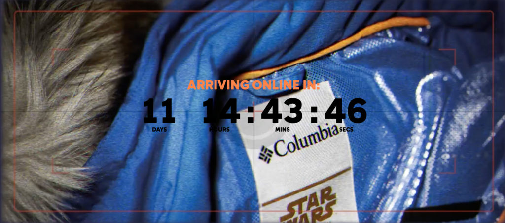 Columbia Star Wars Jacket Tease