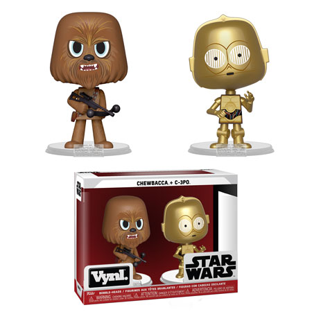 Star Wars Chewbacca and C-3PO Vynl. Figure 2-Pack