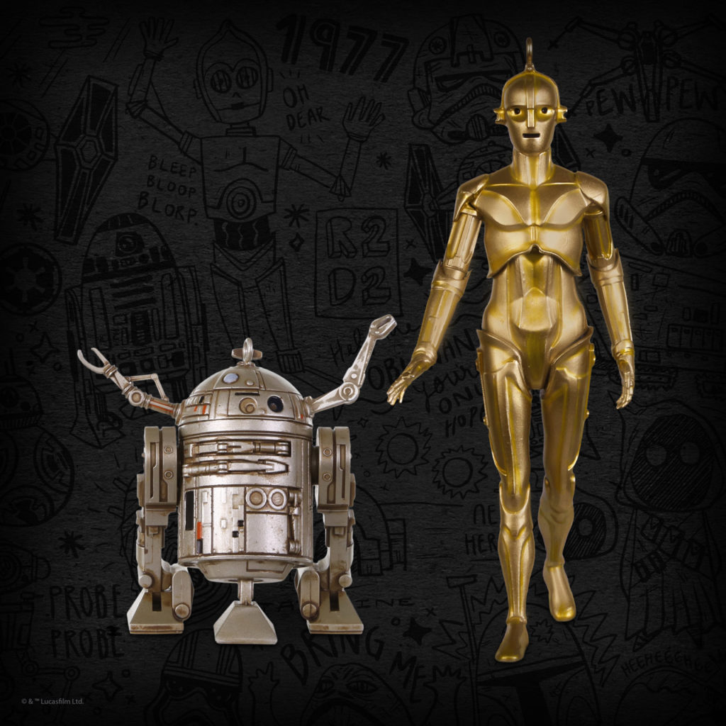 Beginnings: C-3PO and R2-D2 Keepsake Ornament 2-pack, $40