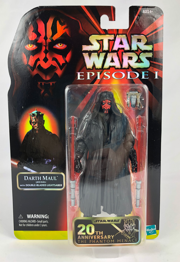 STAR WARS DARTH MAUL 2" HOLOGRAPHIC FIGURE RED FOR 3.75 OR 6 INCH FIGURES 