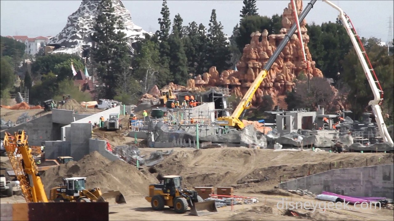Disneyland: Star Wars Construction Site (3/10) from Parking Structure