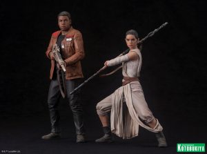 Rey and Finn Statue 2-Pack