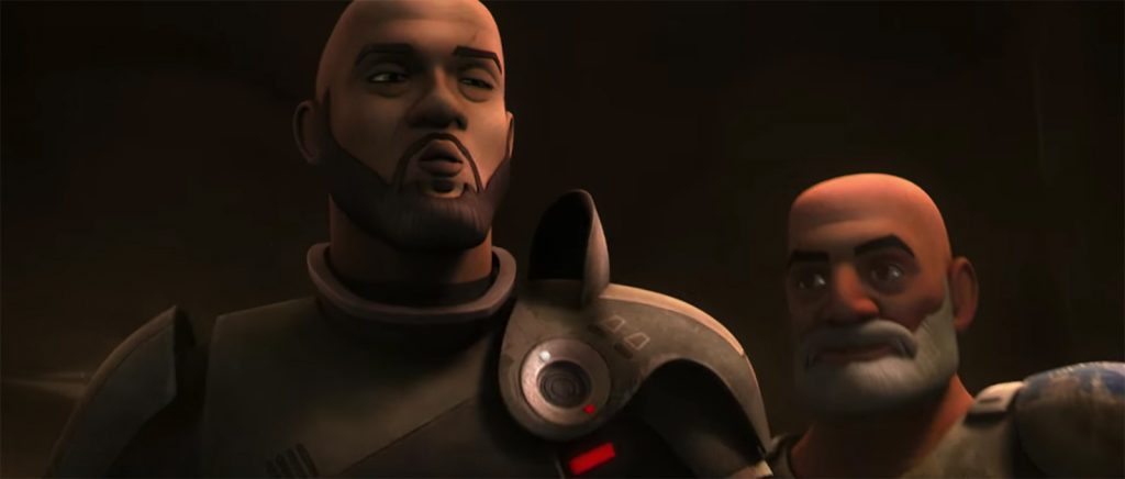 Saw Gerrera and Rex from "Ghosts of Geonosis"