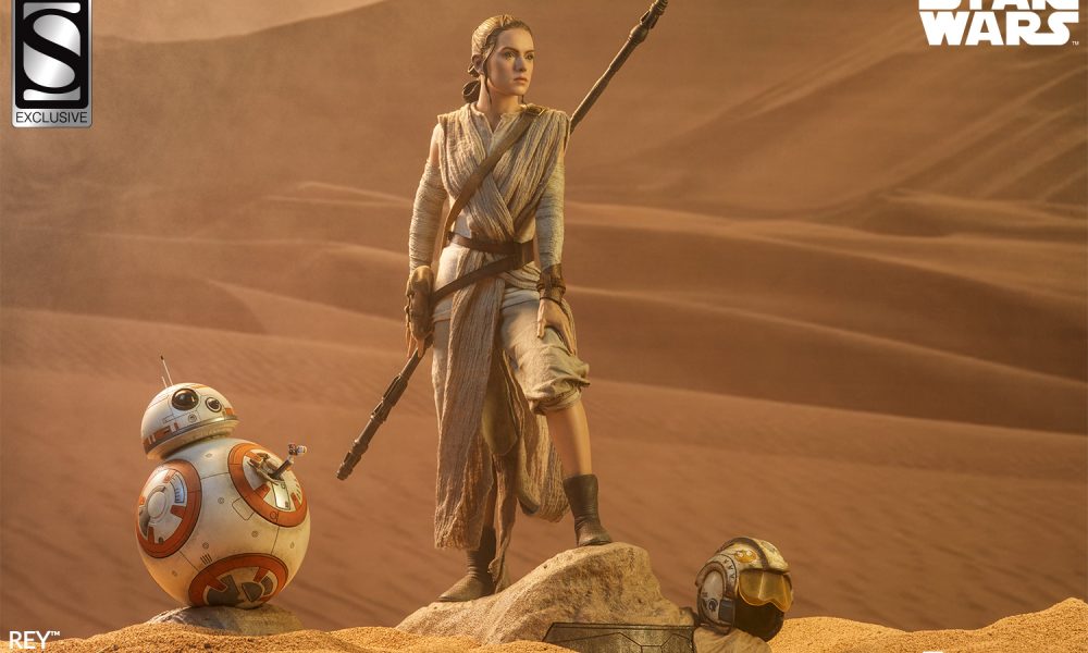 Sideshow Debuts Star Wars The Force Awakens Rey and BB-8 Premium Format Figures