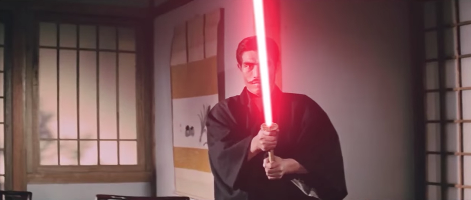 Bruce Lee Fight Scene with Lightsabers