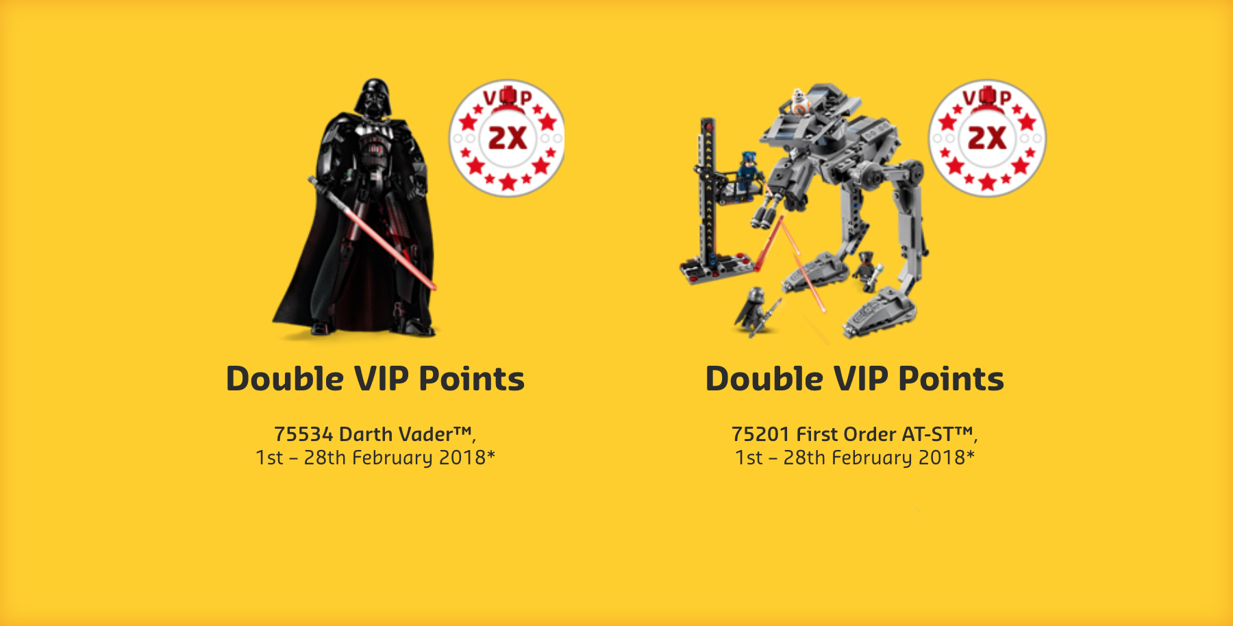 LEGO VIP Star Wars Promotion