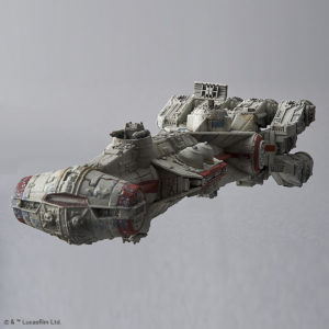 Bandai Blockade Runner & Millennium Falcon Model Kit Set