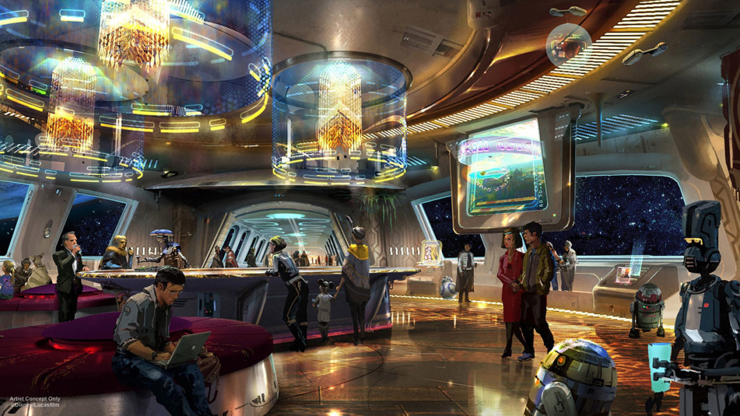 Concept Art for Star Wars Hotel at Disney Parks