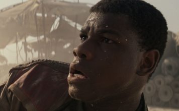 John Boyega in Star Wars: The Force Awakens