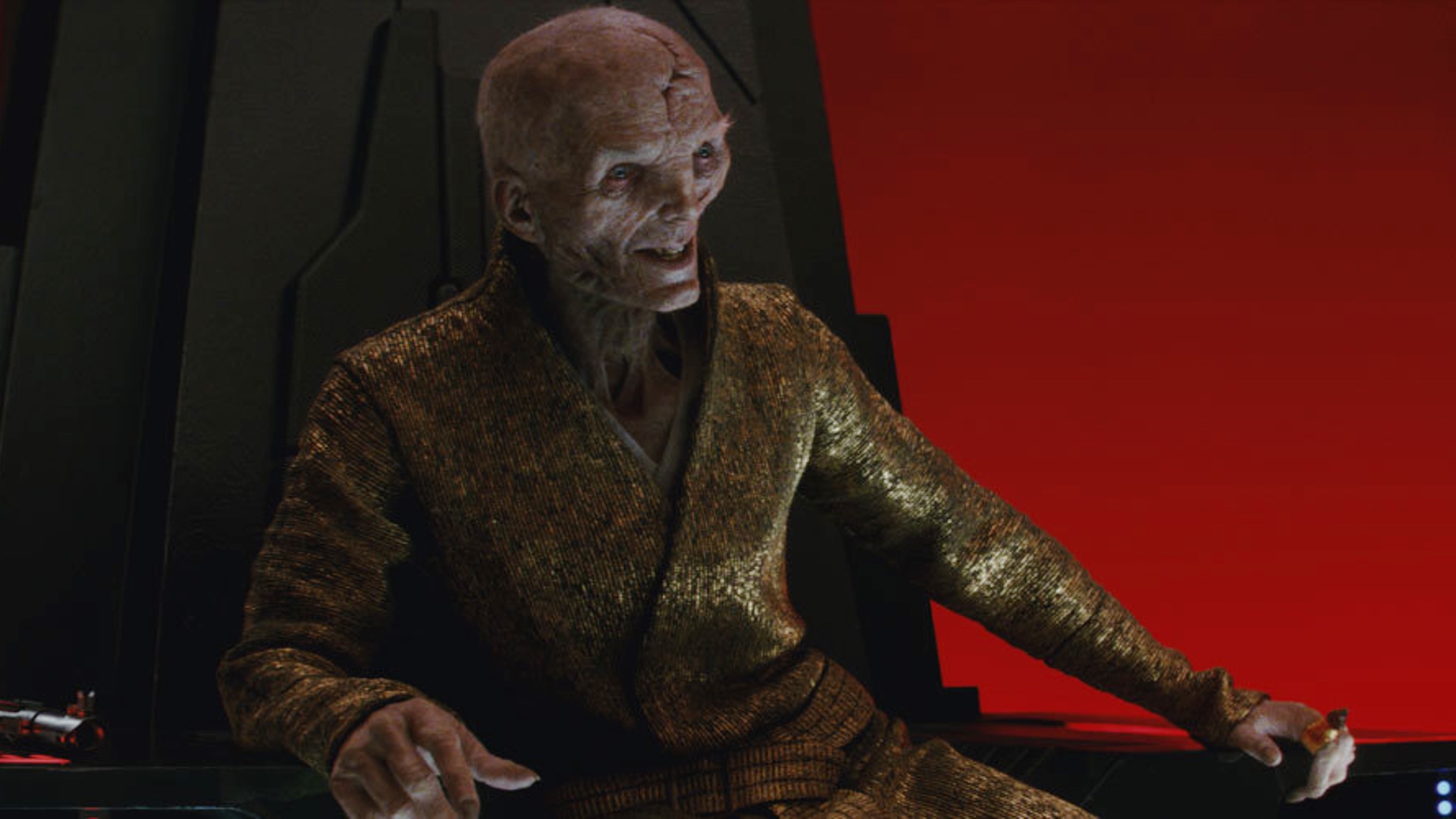 Supreme Leader Snoke (played by Andy Serkis)
