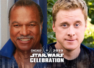 Billy Dee Williams (Lando Calrissian) and Alan Tudyk (K-2SO)