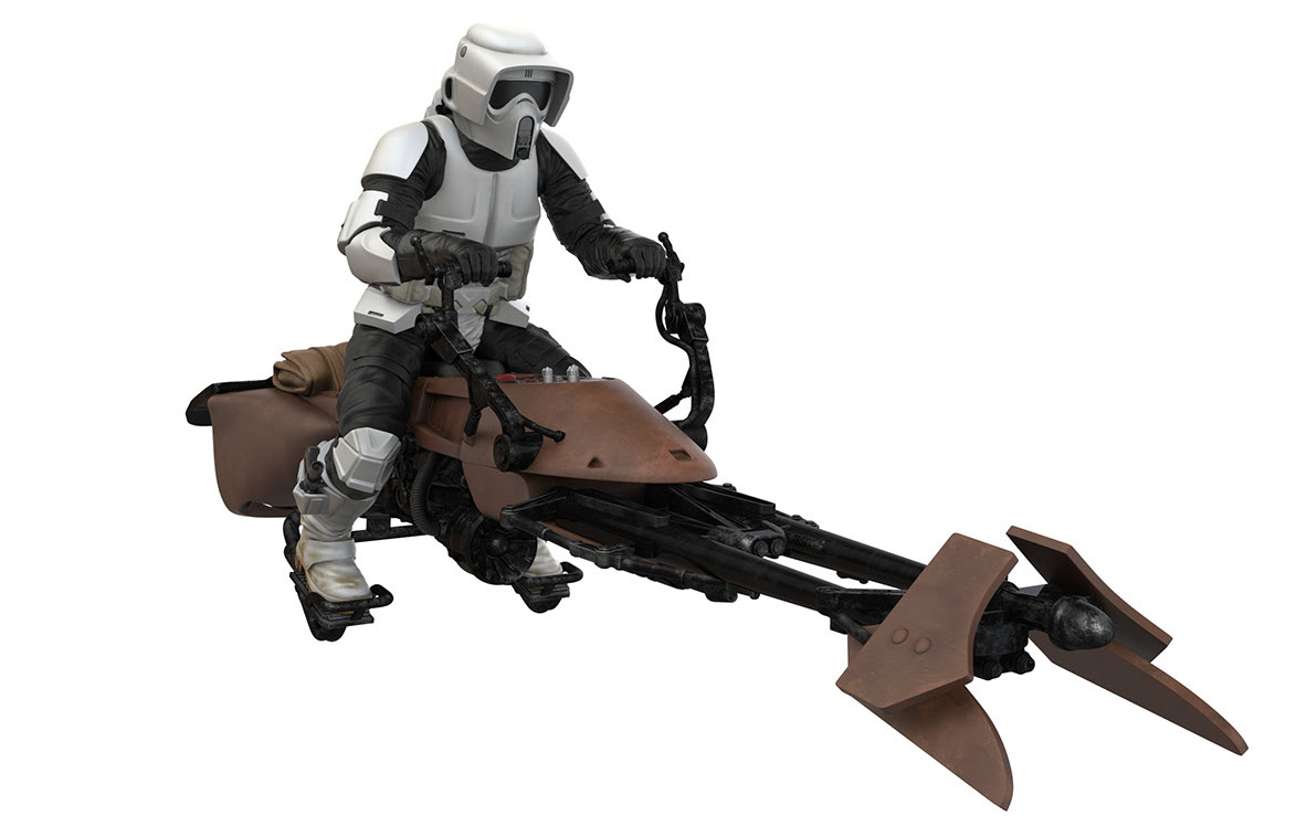 Scout trooper on speederbike (Star Wars: Return of the Jedi) Keepsake Ornament.