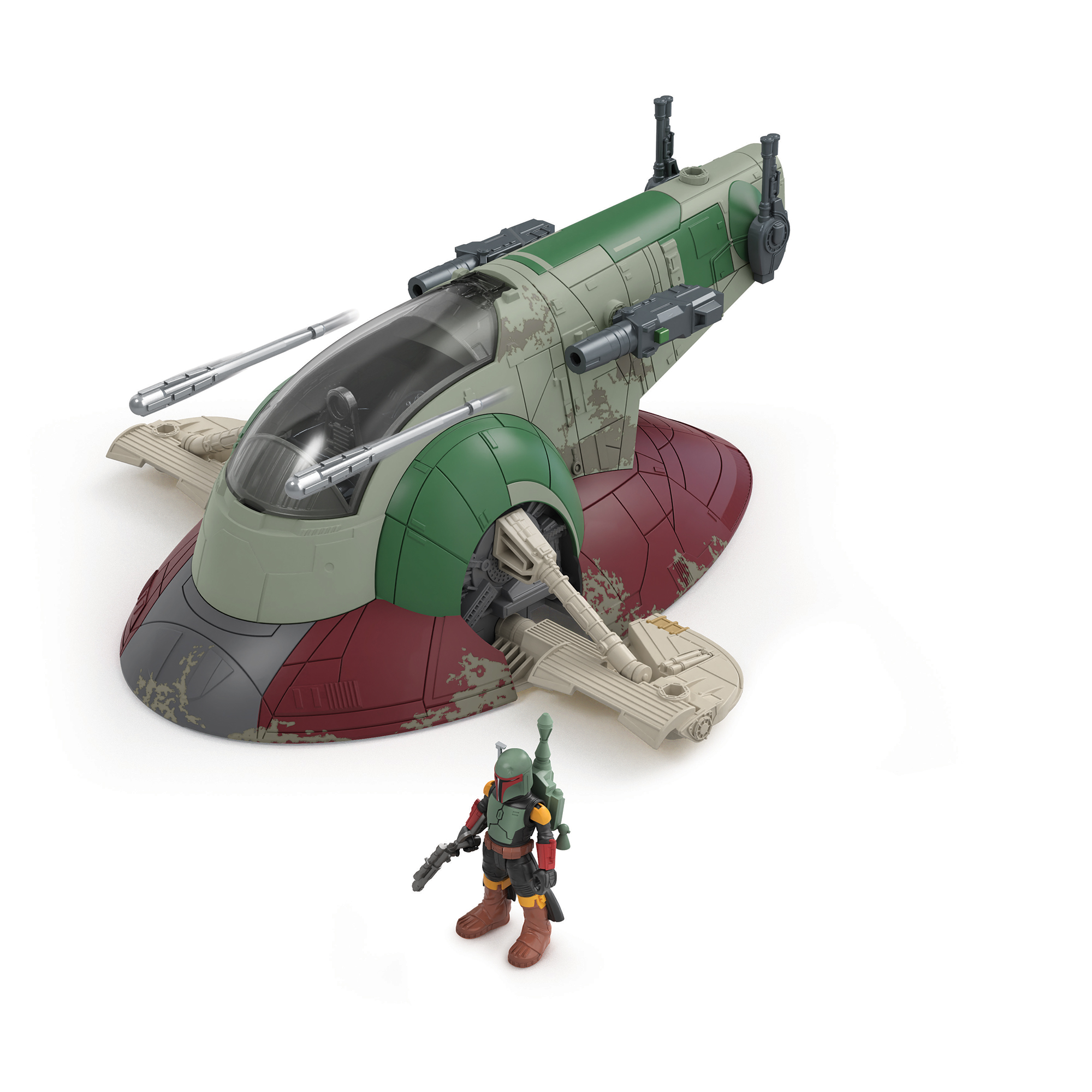 Star Wars Mission Fleet Boba Fett Starship and 2.5-inch Figure Set
