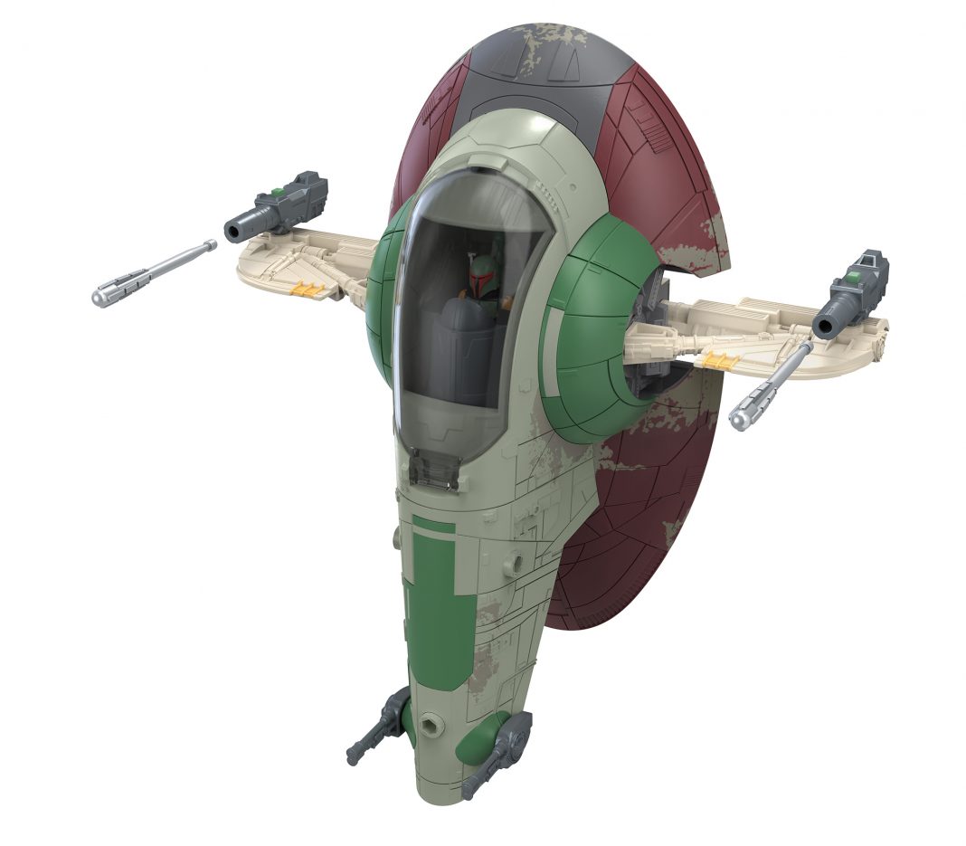 Star Wars Mission Fleet Boba Fett Starship and 2.5-inch Figure Set