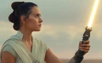 Daisy Ridley as Rey in the final moments of Star Wars: The Rise of Skywalker. (Disney/Lucasfilm)