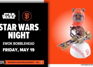 Awesome Ewok Bobblehead Giveaway at the San Francisco Giants May 19th Game!