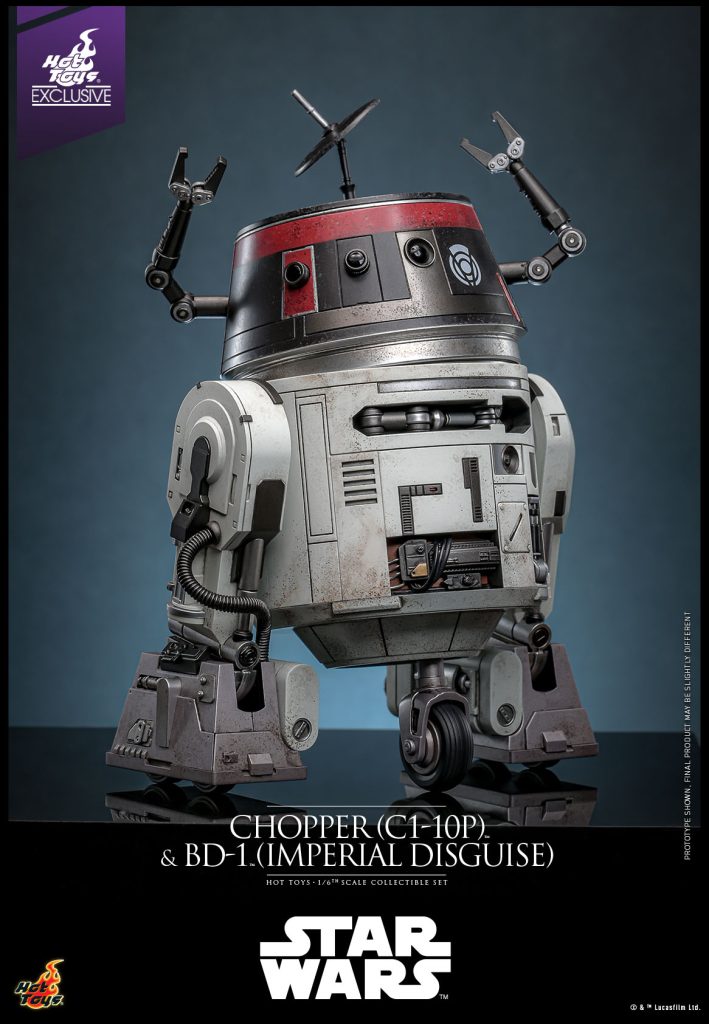 Star Wars – Chopper (C1-10P) & BD-1 (Imperial Disguise) [Hot Toys Exclusive] 1/6th Scale Collectible Set