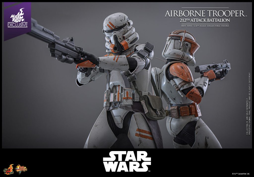 Star Wars: Episode III Revenge of the Sith – Airborne Trooper (212th Attack Battalion) [Hot Toys Exclusive] 1/6th Scale Collectible Figure