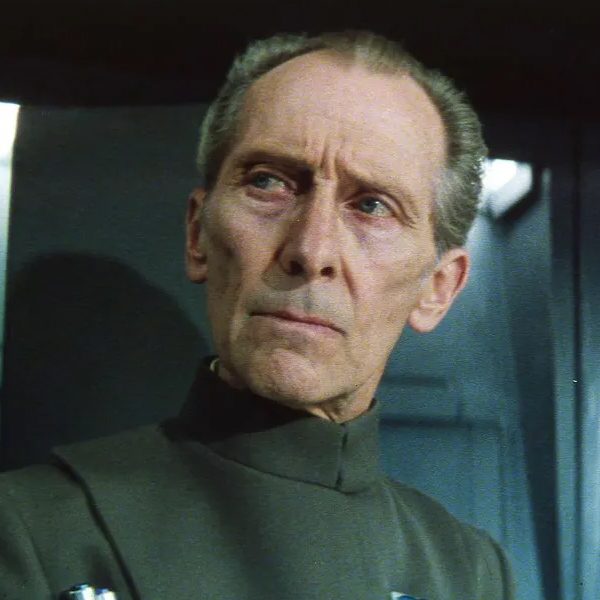 Peter Cushing as Grand Moff Tarkin