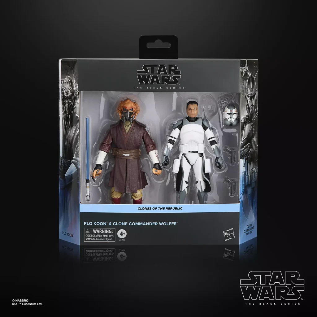 STAR WARS The Black Series Plo Koon & Clone Commander Wolffe