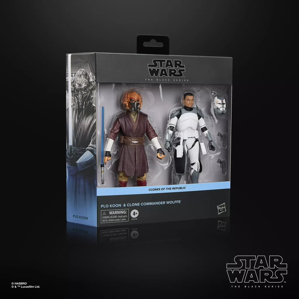 STAR WARS The Black Series Plo Koon & Clone Commander Wolffe