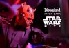 Darth Maul in a menacing pose during Disneyland After Dark: Star Wars Nite 2026, with the event logo visible in the background.