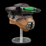 EFX Signature Edition Boushh Leia Helmet replica from Star Wars Return of the Jedi on black background.