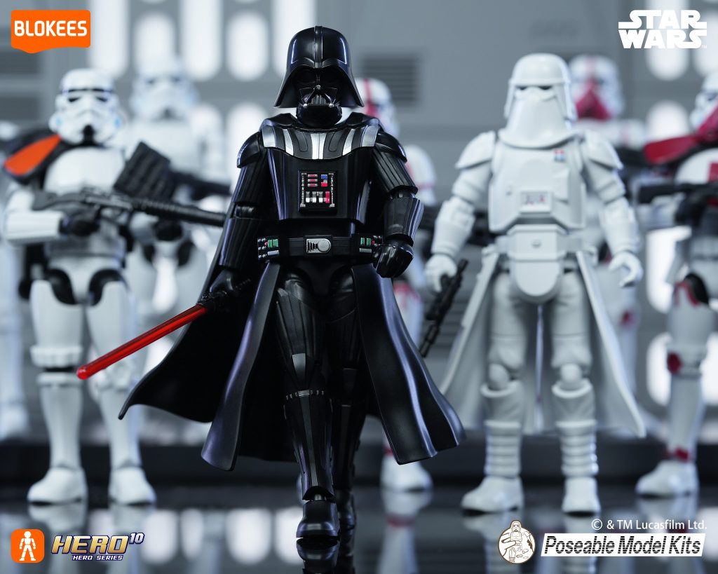 Blokees Star Wars Galaxy Version 02 Darth Vader leading Stormtroopers