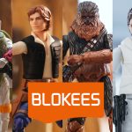 A four-panel promotional image for Blokees Star Wars Galaxy Version 02 revealed expansion featuring Boba Fett, Han Solo, Chewbacca, and Princess Leia in Hoth gear.