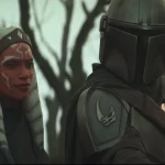 Ahsoka Tano and Din Djarin standing together, illustrating the original The Mandalorian Season 4 Ahsoka Season 2 connection planned by Jon Favreau.