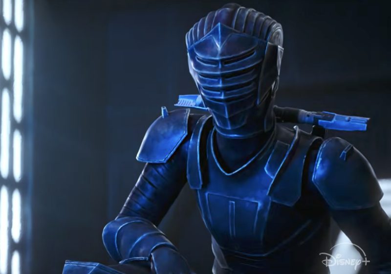 Marrok the Inquisitor bowing in a dark Imperial chamber in the Maul: Shadow Lord animated series promo.