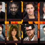 A promotional grid featuring the voice cast of Star Wars: Maul – Shadow Lord, including Sam Witwer, Richard Ayoade, and Wagner Moura.