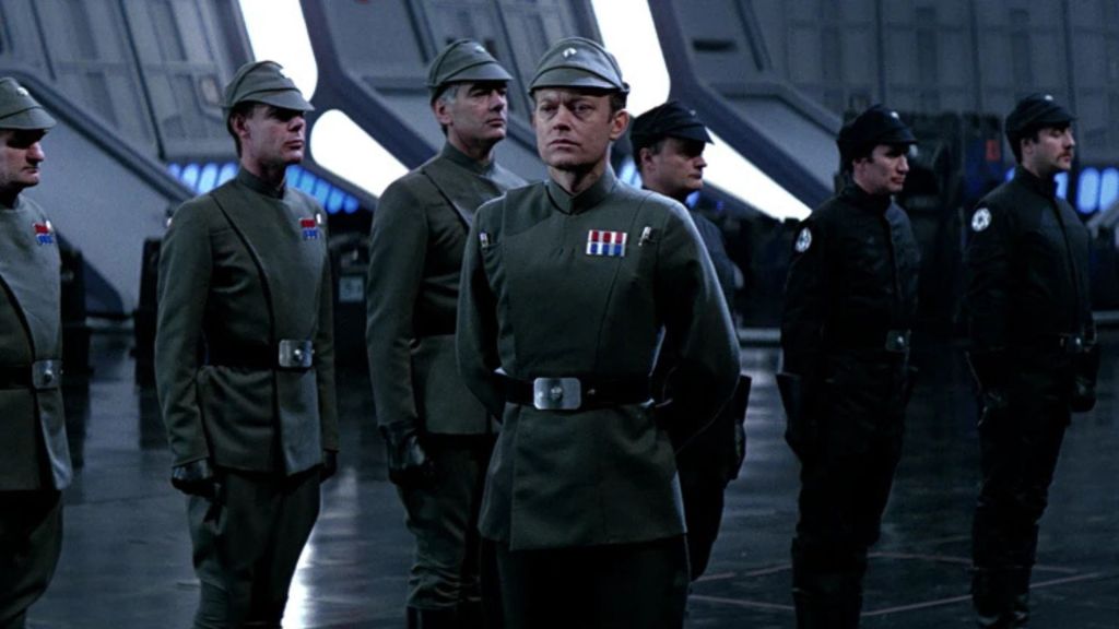Michael Pennington in Return of the Jedi as Moff Jerjerrod.
