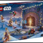 Box art for LEGO 75456 Star Wars Advent Calendar 2026 featuring Mandalorian-themed minifigures and festive micro-builds in a snowy landscape.