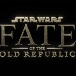 The official gold and stone-textured logo for Star Wars: Fate of the Old Republic on a black background.